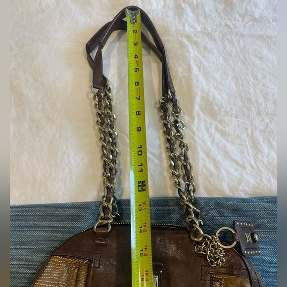 Olivia Harris Brown Leather Shoulder Bag - Picture 13 of 13